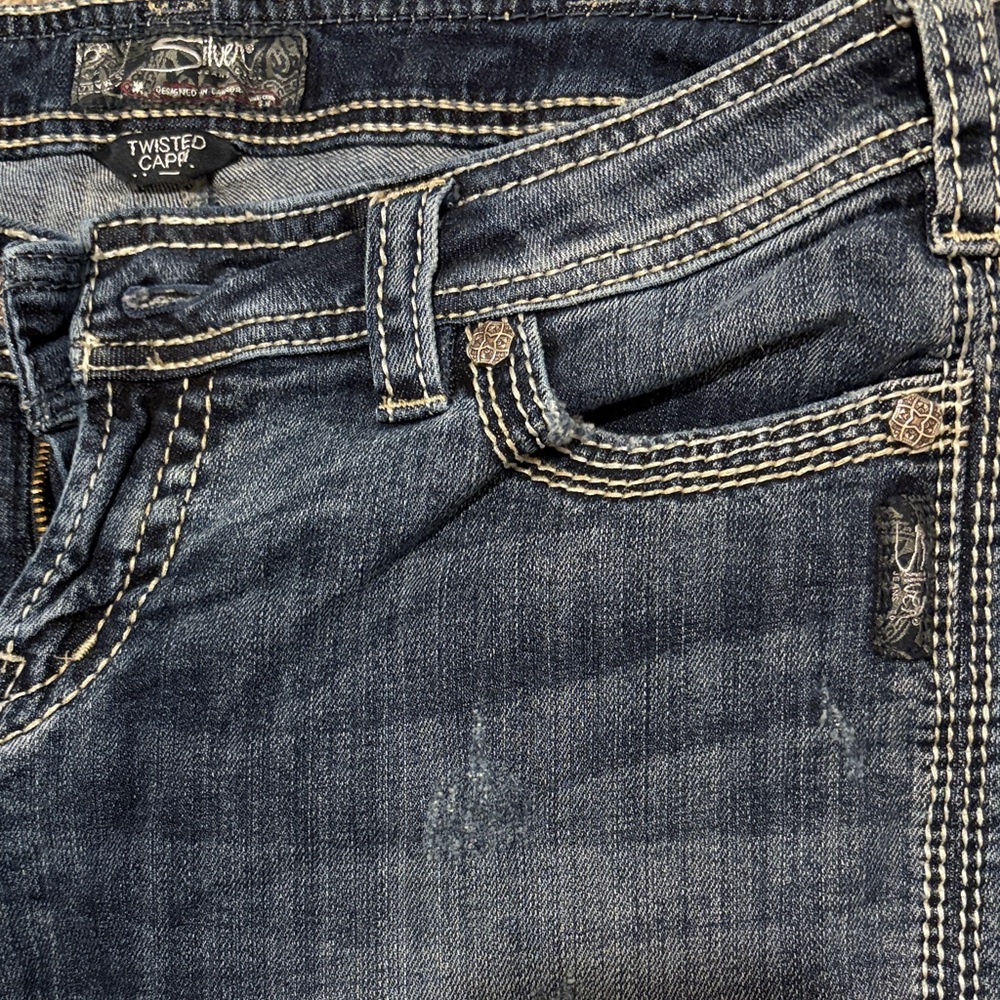 Silver Twisted Capri - image 3